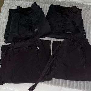 Black scrub pants